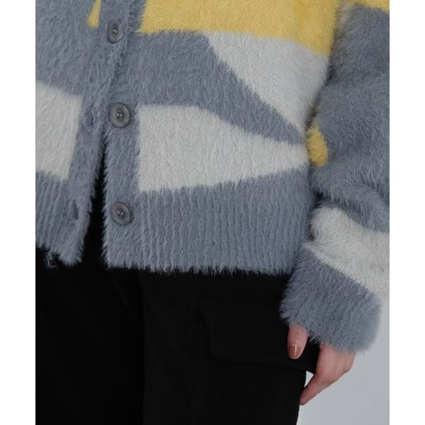 アヴィレックス（AVIREX）/《直営店限定》SHAGGY KNIT CARDIGAN／シャギーニットカーディガン