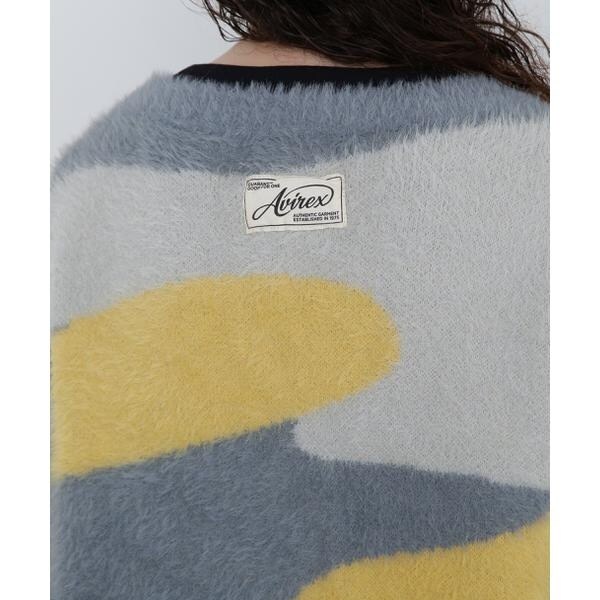 アヴィレックス（AVIREX）/《直営店限定》SHAGGY KNIT CARDIGAN／シャギーニットカーディガン