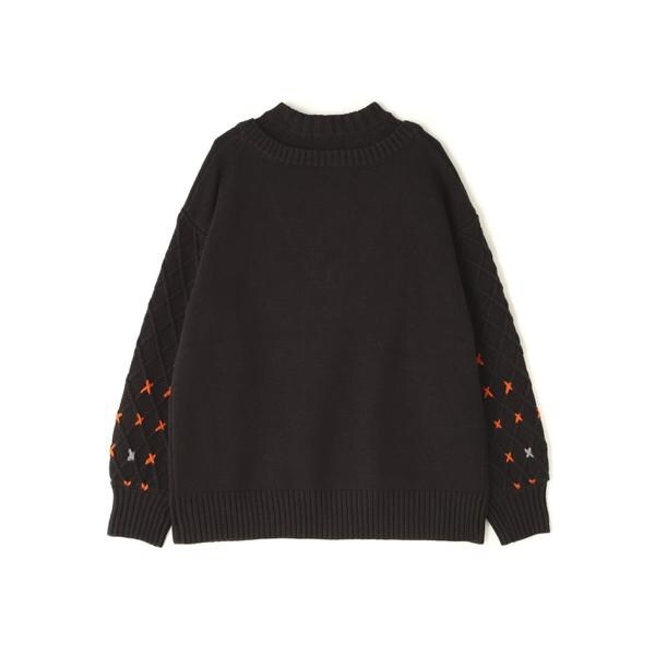 アヴィレックス（AVIREX）/《直営店限定》BOTTLE NECK SLEEVE EMBROIDERY TOPS／ボトルネック