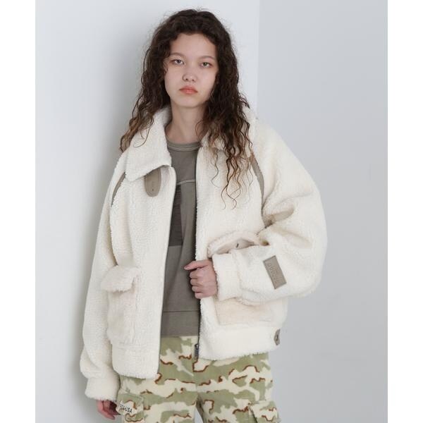アヴィレックス（AVIREX）/《直営店限定》BOA×SHAGGY OUTER／ボア×シャギーアウター