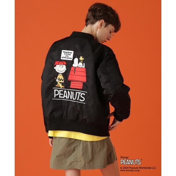 【NEW】アヴィレックス（AVIREX）/《AVIREX×PEANUTS》Charlie Brown MA−1／アヴィレックス×ピーナッツ チ