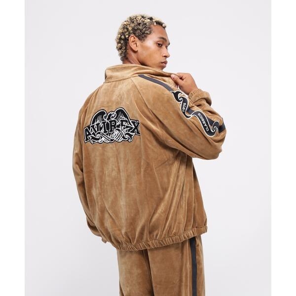 アヴィレックス（AVIREX）/《WEB&限定》VELOUR TRACK JACKET ／ ベロア トラックジャケット