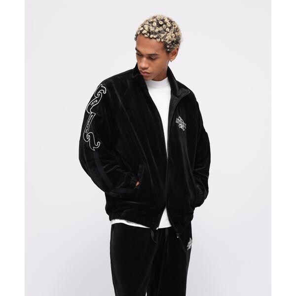 アヴィレックス（AVIREX）/《WEB&限定》VELOUR TRACK JACKET ／ ベロア トラックジャケット