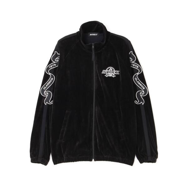 アヴィレックス（AVIREX）/《WEB&限定》VELOUR TRACK JACKET ／ ベロア トラックジャケット