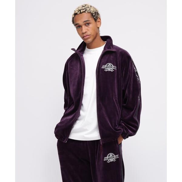 アヴィレックス（AVIREX）/《WEB&限定》VELOUR TRACK JACKET ／ ベロア トラックジャケット