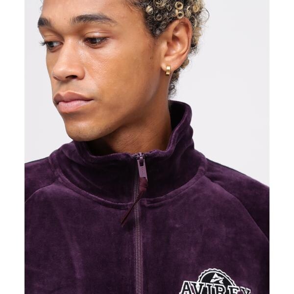 アヴィレックス（AVIREX）/《WEB&限定》VELOUR TRACK JACKET ／ ベロア トラックジャケット