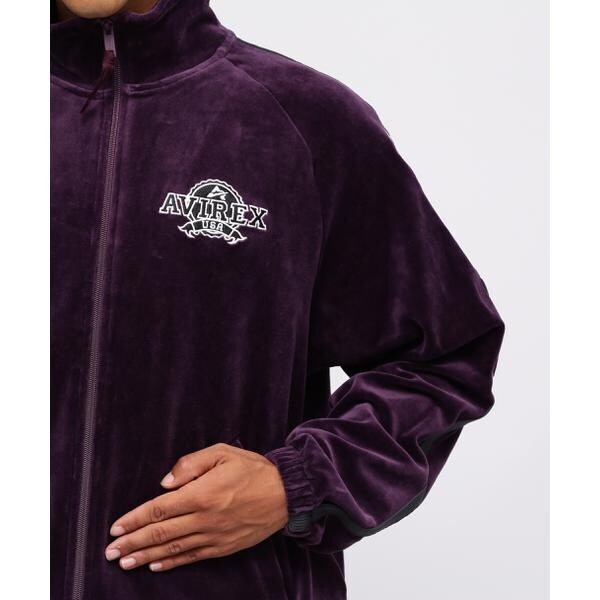アヴィレックス（AVIREX）/《WEB&限定》VELOUR TRACK JACKET ／ ベロア トラックジャケット