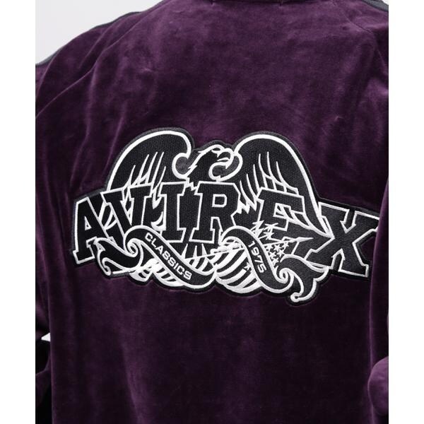 アヴィレックス（AVIREX）/《WEB&限定》VELOUR TRACK JACKET ／ ベロア トラックジャケット