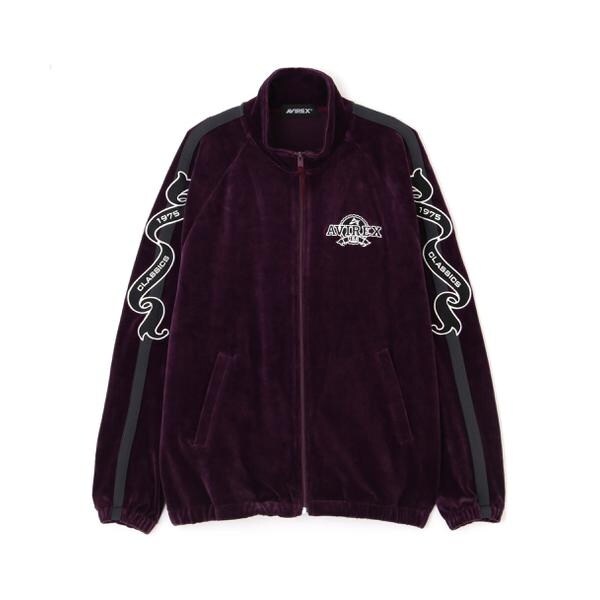 アヴィレックス（AVIREX）/《WEB&限定》VELOUR TRACK JACKET ／ ベロア トラックジャケット