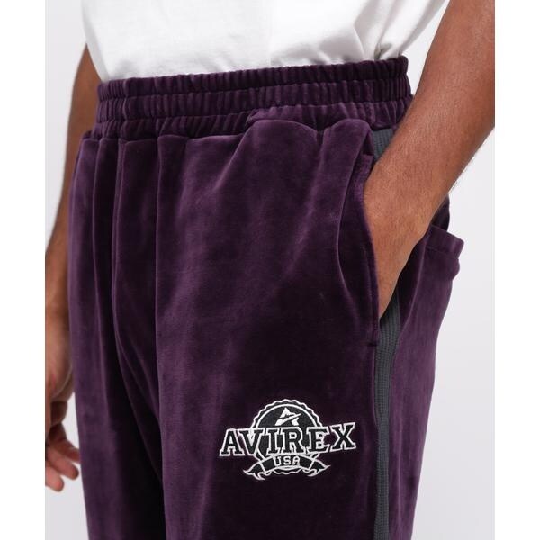 アヴィレックス（AVIREX）/《WEB&限定》VELOUR TRACK PANTS ／ ベロア トラックパンツ