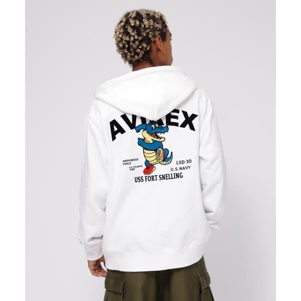 アヴィレックス（AVIREX）/《WEB&限定》USS FORT SNELLING ZIPUP HOODIE