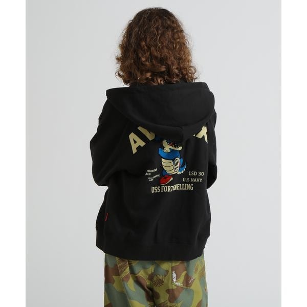 アヴィレックス（AVIREX）/《WEB&限定》USS FORT SNELLING ZIPUP HOODIE