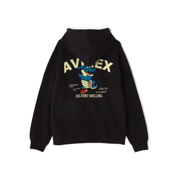 アヴィレックス（AVIREX）/《WEB&限定》USS FORT SNELLING ZIPUP HOODIE