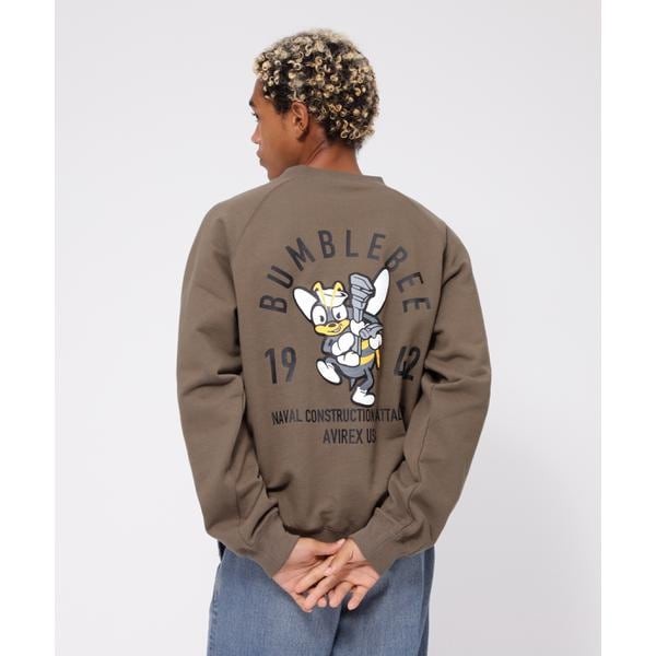 【NEW】アヴィレックス（AVIREX）/《WEB&DEPOT限定》SEABEE CREWNECK SWEAT／シービー