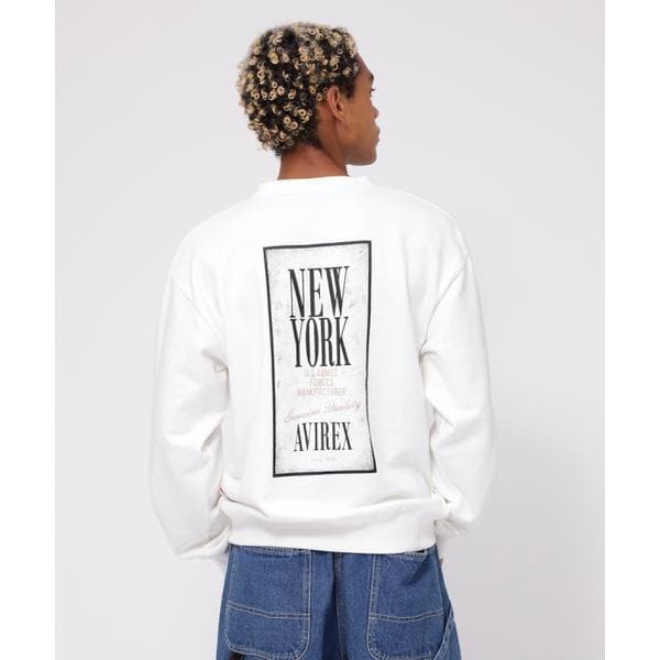 【NEW】アヴィレックス（AVIREX）/《WEB&DEPOT限定》TAPESTORY OF NEWYORK CREWNECK SWEAT