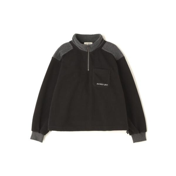 アヴィレックス（AVIREX）/《直営店限定》HALF ZIP FLEECE TOPS／ハーフジップフリーストップス