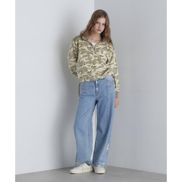 アヴィレックス（AVIREX）/《直営店限定》HALF ZIP FLEECE TOPS／ハーフジップフリーストップス