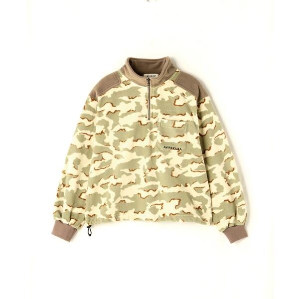 アヴィレックス（AVIREX）/《直営店限定》HALF ZIP FLEECE TOPS／ハーフジップフリーストップス