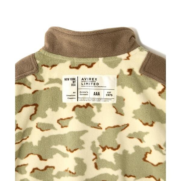 アヴィレックス（AVIREX）/《直営店限定》HALF ZIP FLEECE TOPS／ハーフジップフリーストップス