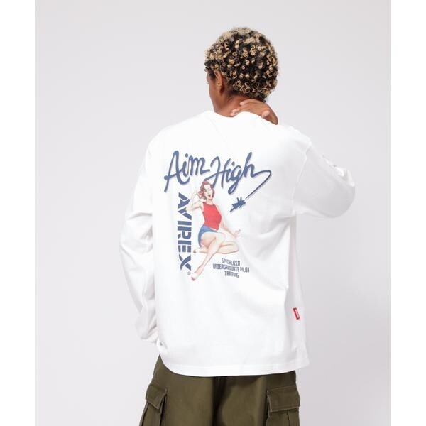 アヴィレックス（AVIREX）/《WEB&DEPOT限定》L／S T−SHIRT PINUP GIRL 24／ピンナップガール の通販は 5,313円