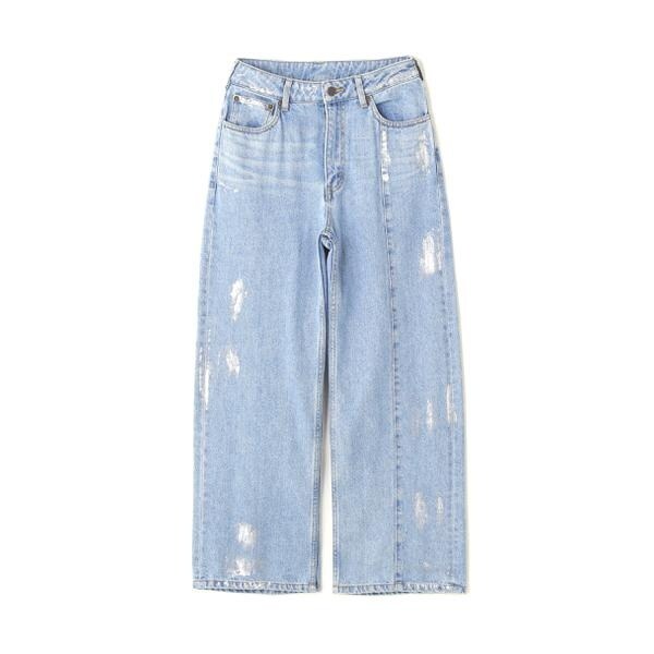 アヴィレックス（AVIREX）/FOIL PRINT DENIM PANTS／箔プリントデニム