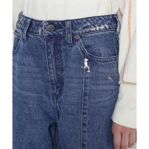 アヴィレックス（AVIREX）/FOIL PRINT DENIM PANTS／箔プリントデニム