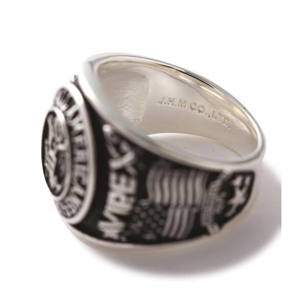 AVIREX VASSER 35周年 カレッジリング シルバー925