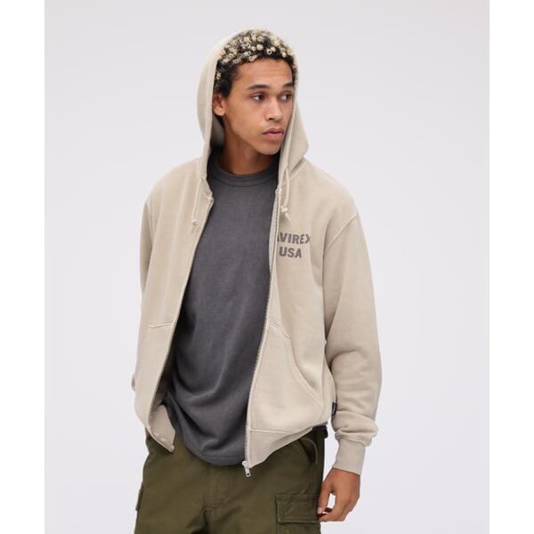 アヴィレックス（AVIREX）/《WEB限定》FADE WASH ZIP UP PARKA ”SAIPAN” ／ フェイドウォッシュ
