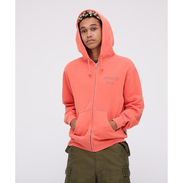 アヴィレックス（AVIREX）/《WEB限定》FADE WASH ZIP UP PARKA ”SAIPAN” ／ フェイドウォッシュ