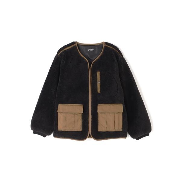 アヴィレックス（AVIREX）/《WEB&限定》BOA CARDIGAN ’24 ／ ボア カーディガン ／ AVIREX