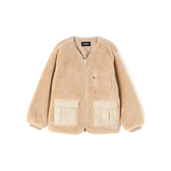 アヴィレックス（AVIREX）/《WEB&限定》BOA CARDIGAN ’24 ／ ボア カーディガン ／ AVIREX