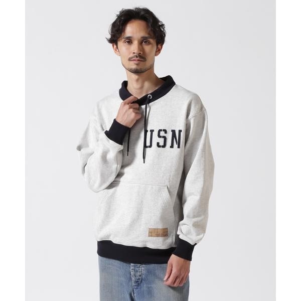 アヴィレックス（AVIREX）/《直営店限定》US．NAVY MOCK NECK SWEAT ／ モックネックスウェット ／ AVI