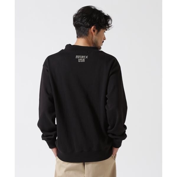 アヴィレックス（AVIREX）/《直営店限定》US．NAVY MOCK NECK SWEAT ／ モックネックスウェット ／ AVI