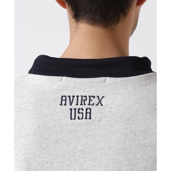 アヴィレックス（AVIREX）/《直営店限定》US．NAVY MOCK NECK SWEAT ／ モックネックスウェット ／ AVI