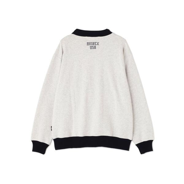 アヴィレックス（AVIREX）/《直営店限定》US．NAVY MOCK NECK SWEAT ／ モックネックスウェット ／ AVI