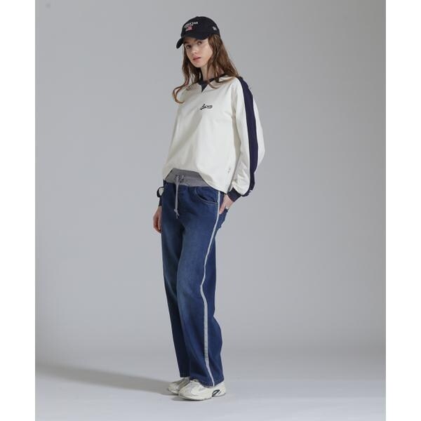 アヴィレックス（AVIREX）/WAIST RIB DENIM PANTS／ウエストリブ