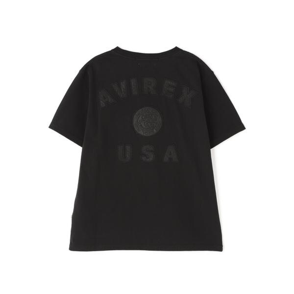 アヴィレックス（AVIREX）/《50th Anniversary》LEATHER PATCHED VARSITY T−SHIRT／