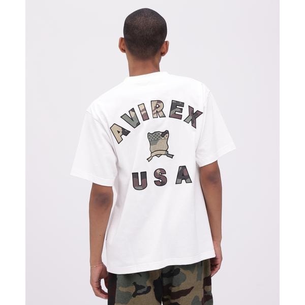 アヴィレックス（AVIREX）/《直営店限定》VARSITY CAMO LOGO T−SHIRT ／ バーシティ カモ ロゴ 半袖T