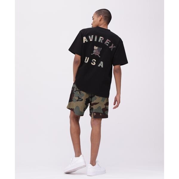 アヴィレックス（AVIREX）/《直営店限定》VARSITY CAMO LOGO T−SHIRT ／ バーシティ カモ ロゴ 半袖T