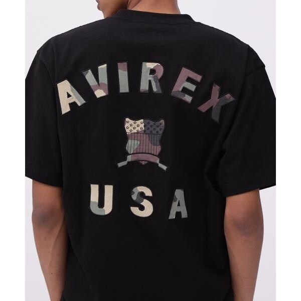アヴィレックス（AVIREX）/《直営店限定》VARSITY CAMO LOGO T−SHIRT ／ バーシティ カモ ロゴ 半袖T