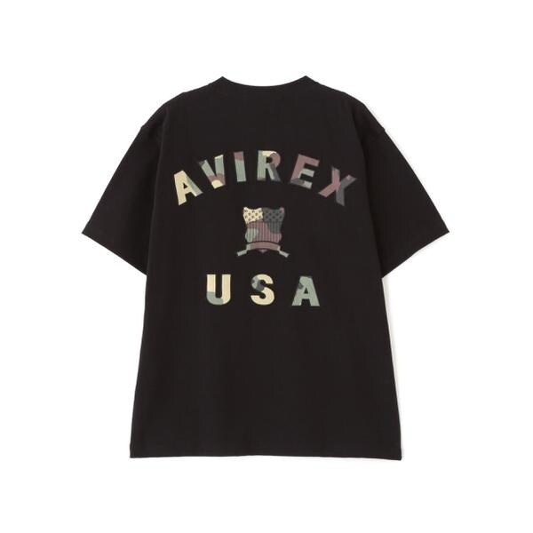アヴィレックス（AVIREX）/《直営店限定》VARSITY CAMO LOGO T−SHIRT ／ バーシティ カモ ロゴ 半袖T
