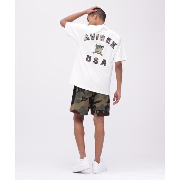 アヴィレックス（AVIREX）/《直営店限定》VARSITY CAMO LOGO T−SHIRT ／ バーシティ カモ ロゴ 半袖T