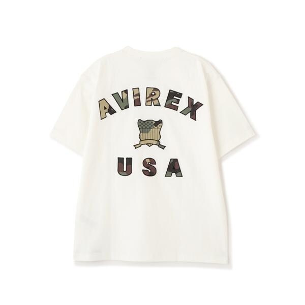 アヴィレックス（AVIREX）/《直営店限定》VARSITY CAMO LOGO T−SHIRT ／ バーシティ カモ ロゴ 半袖T
