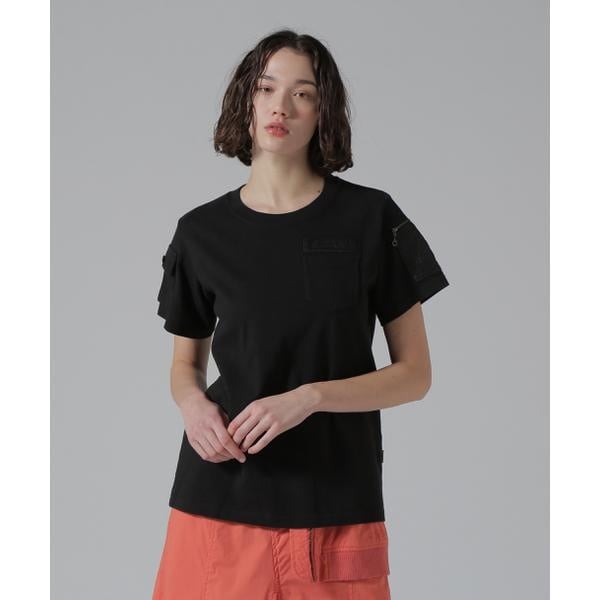 アヴィレックス（AVIREX）/《50th Anniversary》LEATHER PATCHED FATIGUE T−SHIRT／