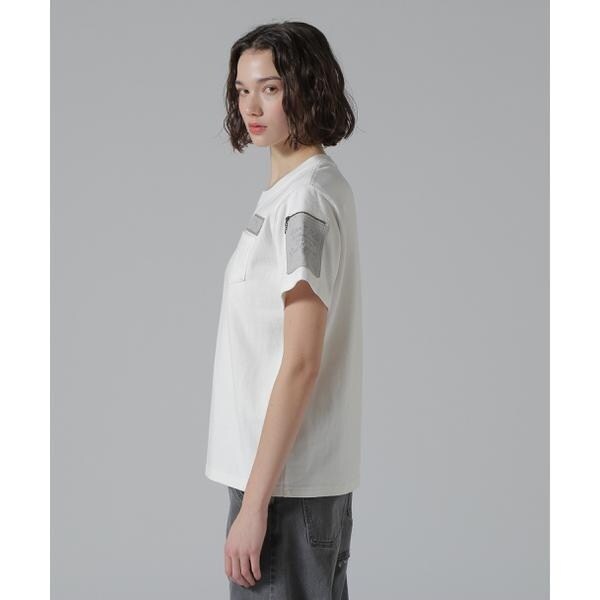 アヴィレックス（AVIREX）/《50th Anniversary》LEATHER PATCHED FATIGUE T−SHIRT／