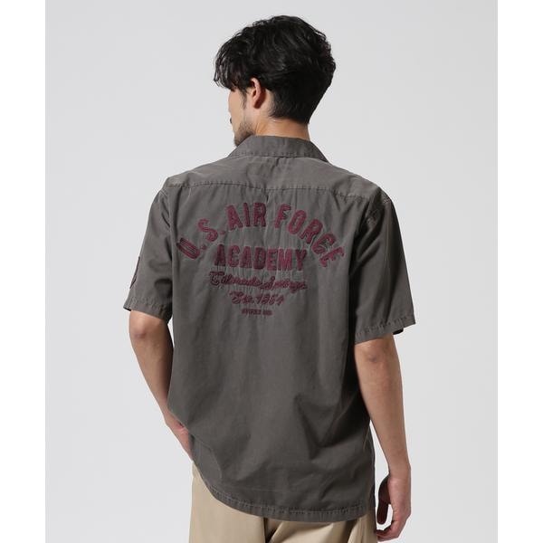 アヴィレックス（AVIREX）/FADED WORK SHIRT ”USAFA” ／ フェイド 半袖ワークシャツ ／ AVIREX