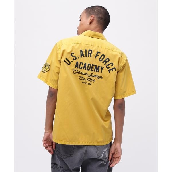 アヴィレックス（AVIREX）/FADED WORK SHIRT ”USAFA” ／ フェイド 半袖ワークシャツ ／ AVIREX