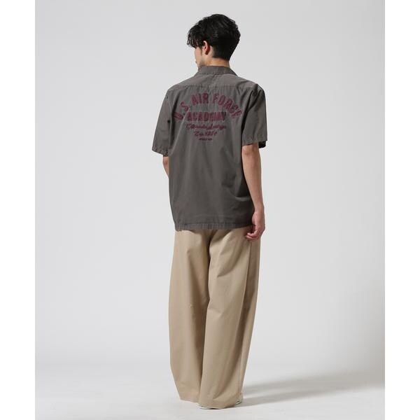 アヴィレックス（AVIREX）/FADED WORK SHIRT ”USAFA” ／ フェイド 半袖ワークシャツ ／ AVIREX