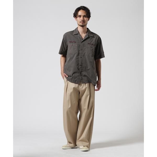 アヴィレックス（AVIREX）/FADED WORK SHIRT ”USAFA” ／ フェイド 半袖ワークシャツ ／ AVIREX