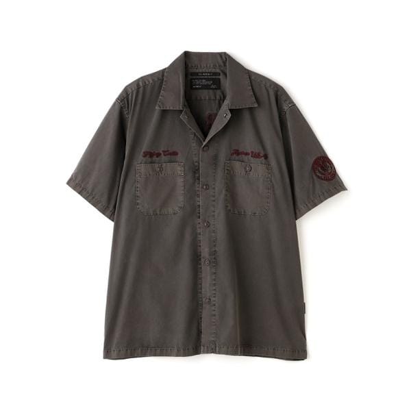 アヴィレックス（AVIREX）/FADED WORK SHIRT ”USAFA” ／ フェイド 半袖ワークシャツ ／ AVIREX